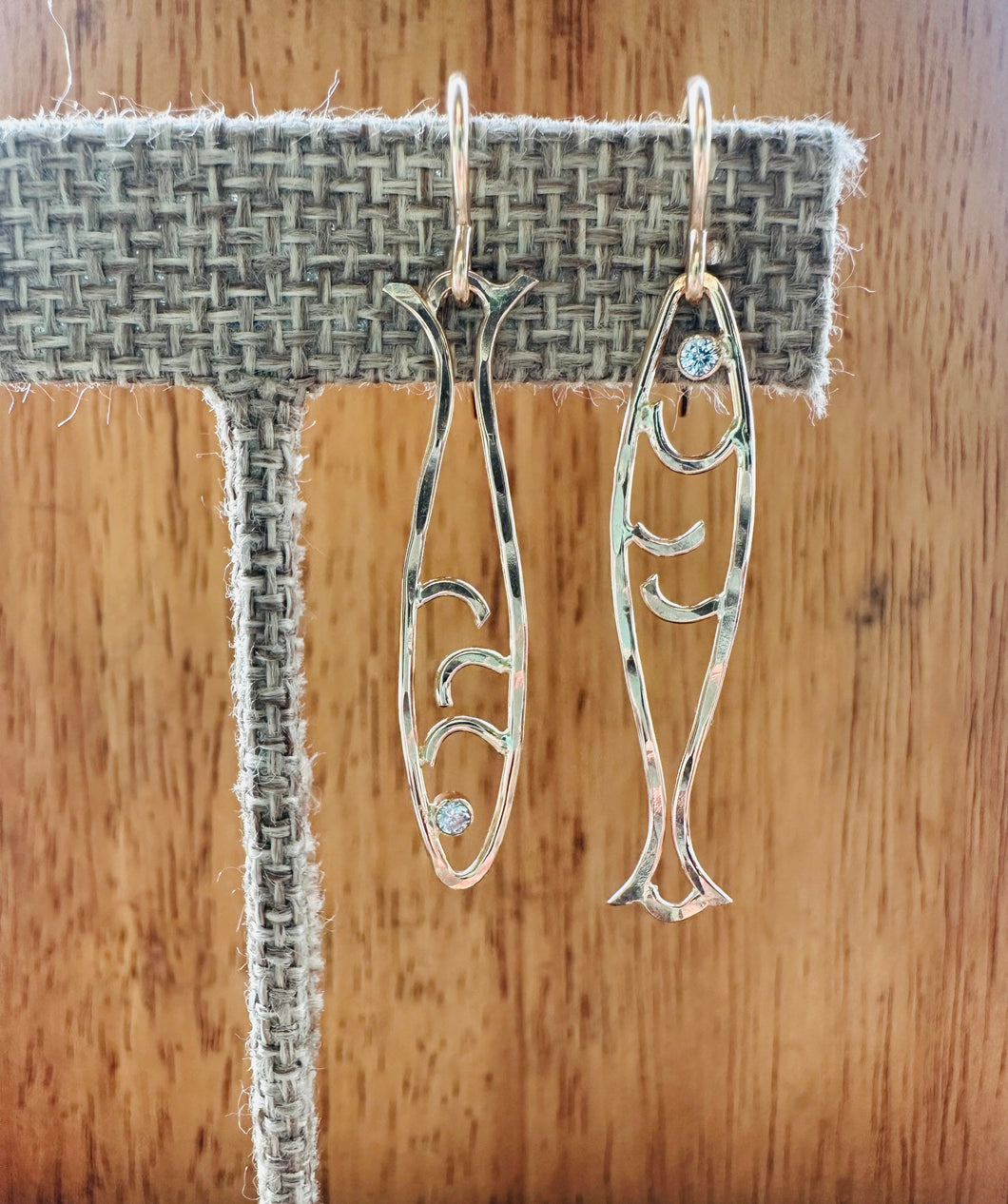 Best Wishes Little Fishes ~ Sardine Earrings - 14k Gold Fill