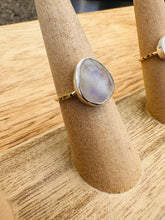 Load image into Gallery viewer, Starry Moonstone Ring No. 3 ~ 14k Gold Fill &amp; Sterling Silver
