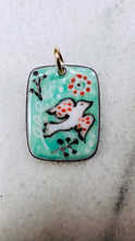 Load image into Gallery viewer, Peace Dove Necklace - Vitreous Enamel with 14k Gold Fill
