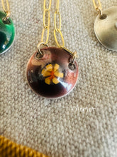 Load image into Gallery viewer, Kalidescope Necklace - 14k Gold Fill &amp; Vitreous Enamel
