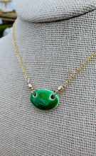 Load image into Gallery viewer, Chroma Necklace ~ Leaf Green ~ 14k Gold Fill
