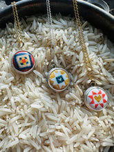 Load image into Gallery viewer, Golden Star Enamel Mini Medallion Necklace
