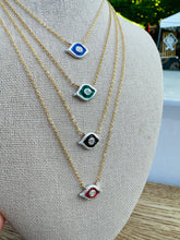 Load image into Gallery viewer, Evil Eye Necklace - 14k Gold Fill and Silver
