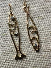 Load image into Gallery viewer, Best Wishes Little Fishes ~ Sardine Earrings - 14k Gold Fill
