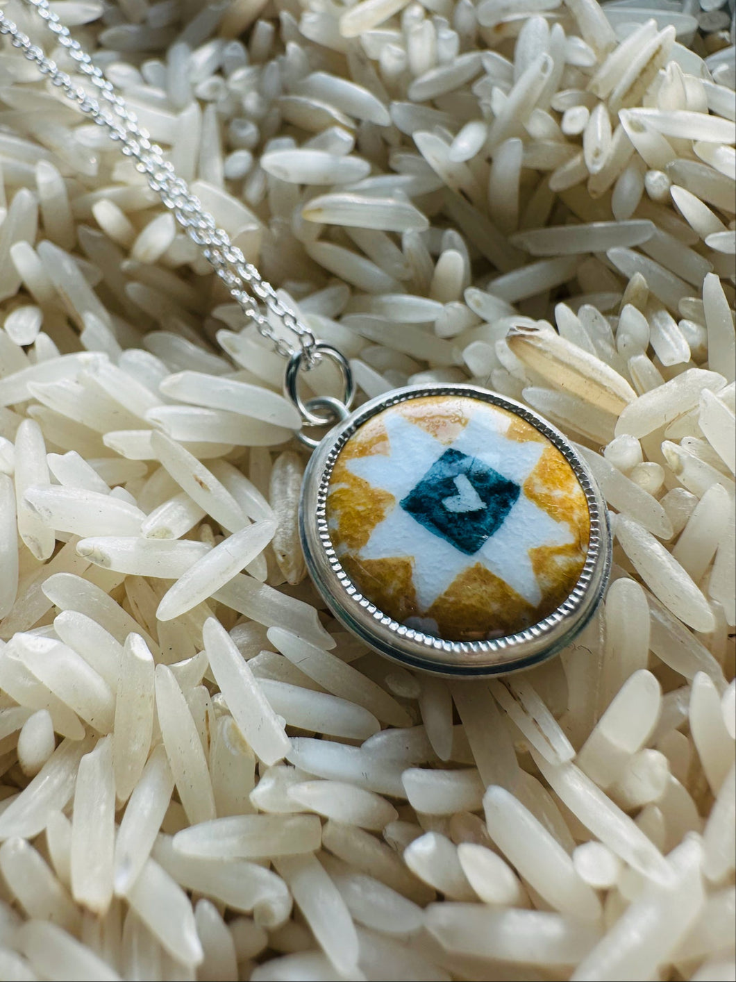 Golden Star Enamel Mini Medallion Necklace