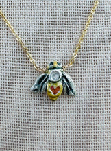 Load image into Gallery viewer, Honey Bunny Bee Necklace - 14k Gold Fill and Silver
