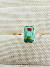 Load image into Gallery viewer, Candy Stacker Ring ~ Vitreous Enamel, Fine Silver and 14k Gold Fill
