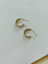 Load image into Gallery viewer, Mini Sailor Hoops - 14k Gold Fill
