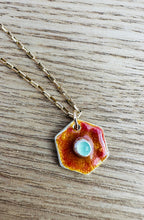 Load image into Gallery viewer, Sunset Terra Necklace ~ Adventurine ~ 14k Gold Fill

