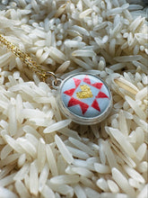 Load image into Gallery viewer, Sweetheart Star Enamel Mini Medallion Necklace
