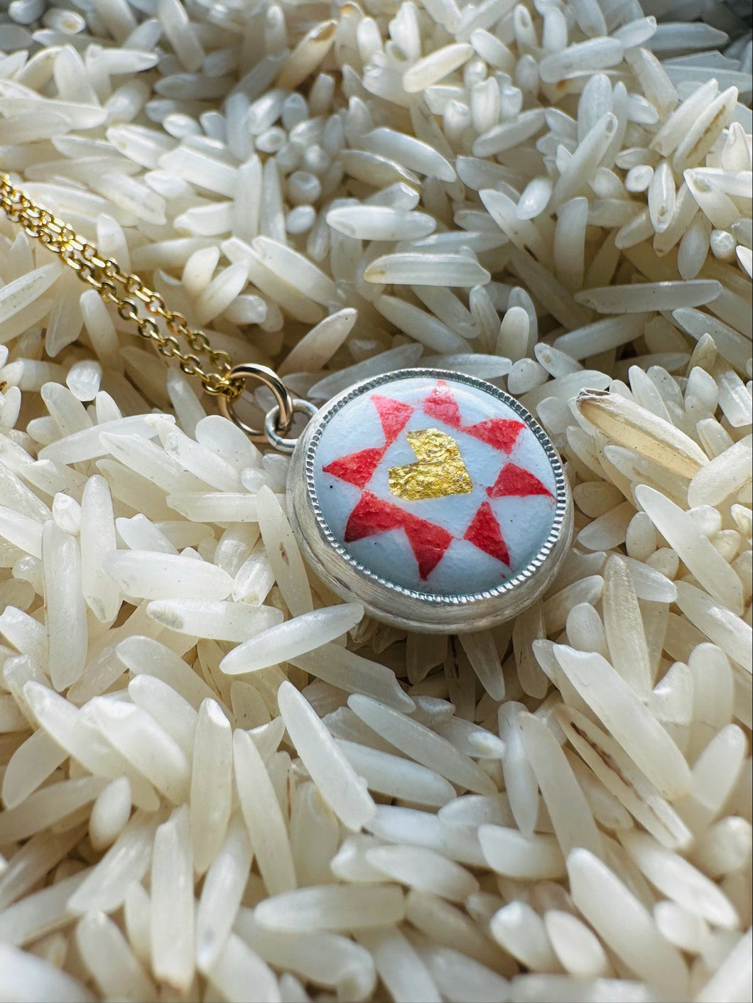 Sweetheart Star Enamel Mini Medallion Necklace