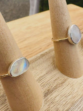 Load and play video in Gallery viewer, Starry Moonstone Ring No. 2 ~ 14k Gold Fill &amp; Sterling Silver
