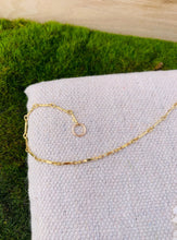 Load image into Gallery viewer, 14k Gold Fill Magic Hour Bracelet displayed on a bed of white rice and green grass.

