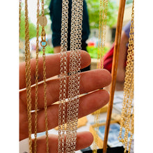 Load image into Gallery viewer, Rolo Chain - Sterling Silver with 14k Gold Fill
