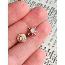 Load image into Gallery viewer, Roxanne Studs - 14k Gold Fill - Moonstone
