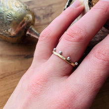 Load image into Gallery viewer, Hello Sunshine Two Tone Stackable Ring, 14k Gold Fill &amp; Sterling Silver
