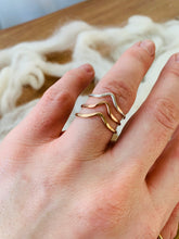Load image into Gallery viewer, Stacking Point Rings - 14k Yellow &amp; Rose Gold Fill &amp; Sterling Silver

